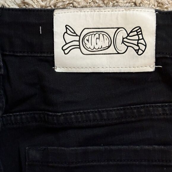 SUGARHILL HELL ON EARTH DENIM‎ 28x31 Anime Goth Graffiti Streetwear Graphic Art - Picture 11 of 13